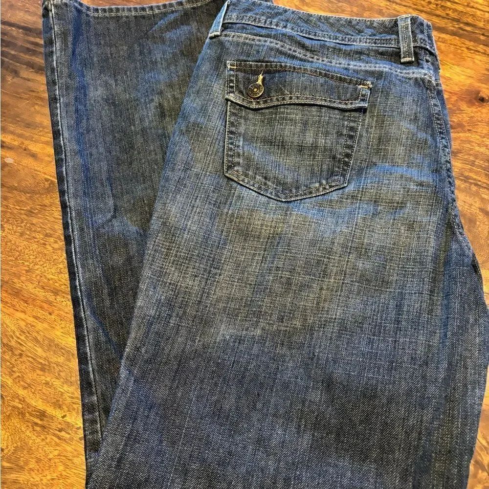 Eddie Bauer wide leg trouser jeans size 16